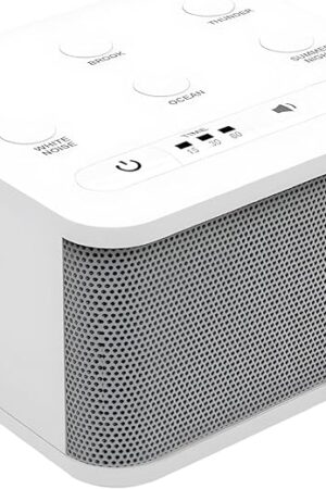 Big Red Rooster Sleep Sound Machine - White Noise Device for Kids and Babies with Rain and Nature Sounds - Portable Noise Cancellation for Nap Time, Bedroom, Nursery, or Office - 4x4x3 in