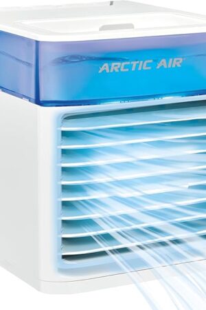 Arctic Air Pure Chill Deluxe Evaporative Air Cooler - Powerful, Quiet, Lightweight And Portable Space Cooler With Hydro-Chill Technology For Bedroom, Office, Living Room & More