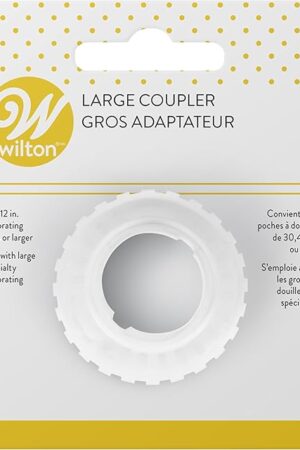 Wilton W4181006 Coupler, Large, 1-Pack, White