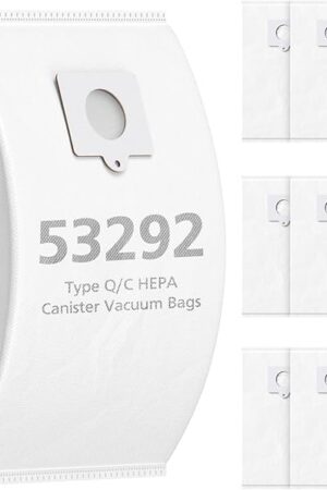 10 Pack 53292 Type Q/C HEPA Vacuum Bags for Kenmore 53292 Canister Vacuum 81214, 81414, 81714, 21814, BC2005, BC3005, 81615, BC7005, 200/400/600/700/800 Series Vacuum Bags