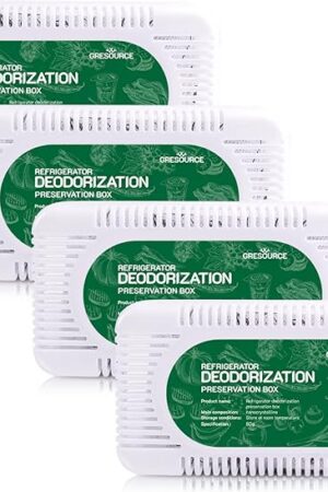 4 Pack Fridge Deodorizer, Refrigerator and Freezer Deodorizer, Unscented for Freezers, for Coolers, for Closet, for Trash Can
