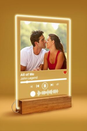 Custom Song Plaque Acrylic - Custom Music Plaque Last Minute Gift for Boyfriend Gift for Her