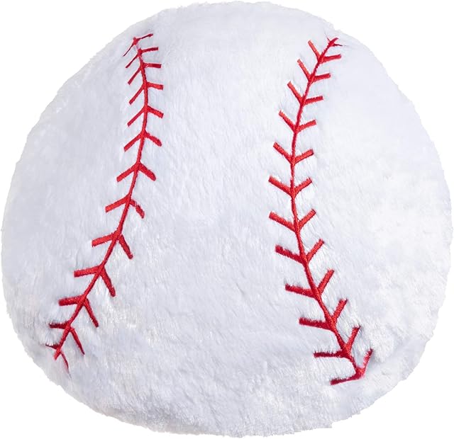 Baseball Pillow Plush Boys: Soft Stuffed Throw Toys Gifts Stuff Softball Sports Room Decor 8-12 Year Old