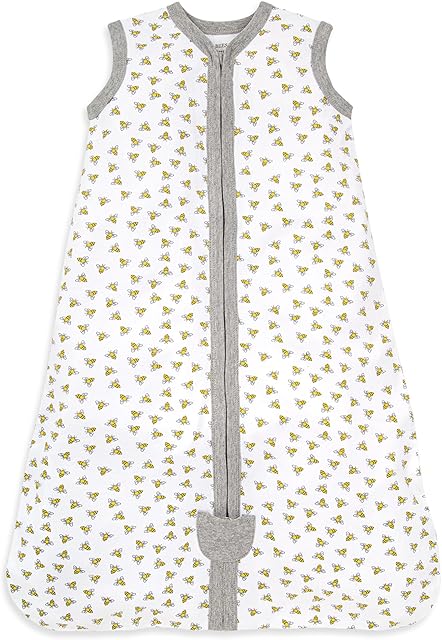 Burt's Bees Baby unisex-baby Beekeeper Wearable Blanket, 100% Organic Cotton, Swaddle Transition Sleeping Bag