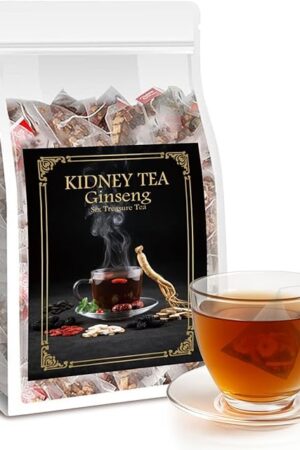 Zenvivian Ginseng Six Treasure Herbal Tea - 25 Tea Bags | Contains Polygonatum Sibiricum & Mulberry | Natural Ingredients | Relaxing | With Ginseng, Wolfberry, Red Dates, Maca