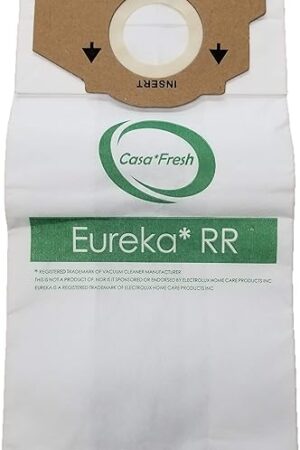 12 Eureka Style RR Vacuum Bags Designed to Fit Eureka Boss 4870 Series Upright Vacuums, Compare To Part # 61115, 61115A, 61115B, 63295A, 62437