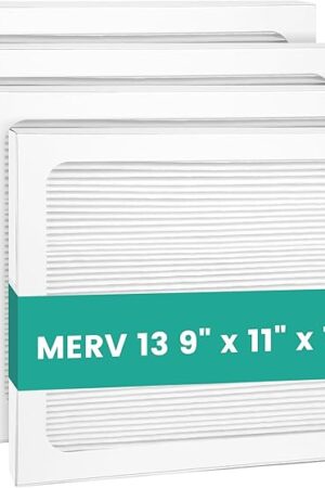 9 x 11 x 1 MERV 13 Replacement Dehumidifier Filter Compatible with Santa Fe Compact70, Ultra70, Element, Compact2, UA 65H dehumidifier Models, Upgraded, 4 Pack