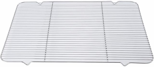 Winco Icing/Cooling Rack with Built-in Feet, 16.25-Inch by 25-Inch, Medium, Chrome