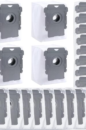 20 pack Replacement Vacuum Bags Compatible with iRobot Roomba i& s & j Series, i7, i7+, i8, i8+, i3, i3+, i4, i4+, i1+, i6, i6+, j7, j7+, s9, s9 Plus Bulk Bin Bags Automatic Dirt Disposal Bags