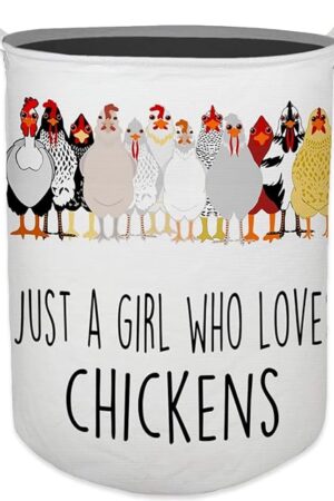 Chicken Gifts for Girls Laundry Basket, Farmhouse Chicken Rooster Waterproof Collapsible Laundry Hamper Dirty Clothes Storage Toy Bin Organizer for Bathroom Bedroom Nursery Girls Kids Room