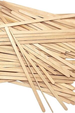 Coffee Stirrers Disposable Wooden Coffee Stir Sticks - Round-End Birchwood 5.5 Inches Large Wooden Stir Sticks - Pack of 500 Wood Stir Sticks, Coffee Sticks, Stirrers