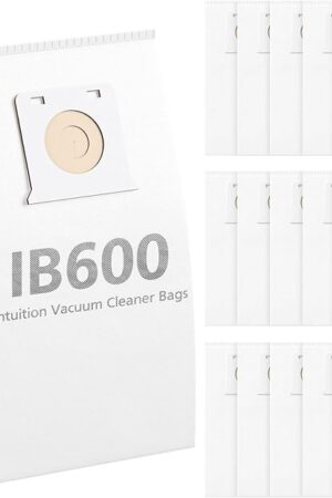 16Pack IB600 HEPA Vacuum Bags for Kenmore Intuition Upright Vacuum Cleaner BU4022, BU4020, BU4018, BU4050, BU3040,White
