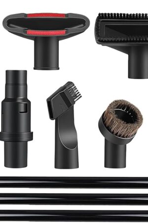 10 Pcs Vacuum Attachments & Brushes for Shark Navigator Lift-Away NV350 NV352 NV355 NV356E & Rotator NV500 NV501, Rocket HV301 HV322 HV371 Series Upright Vacuum, 1 1/4" (32mm) Vacuum Accessories Set