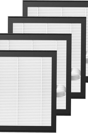 4 Pack DH02 H13 HEPA Replacement Filter Compatible with Tenergy Sorbi DH02 2 in 1 Dehumidifier(1000ML)/Air Purifier, Afloia AQ8 Q8/ Honati/Hysure Q7 Air Purifier