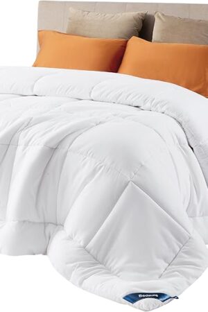 Bedsure Quilted Comforters Duvet Insert Comforter with 8 Tabs, Gifts for Women/Men