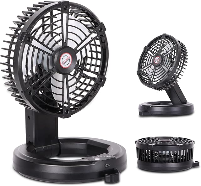 RUNTOP Portable Fan Small Table Fans Desk Fans