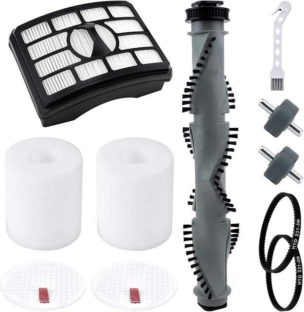Brush Roller Belts Filters Kit for Shark Rotator Professional Lift-Away Upright Vacuum NV500 NV501 NV502 NV505 NV550 NV520 UV560 Replacement Parts, compare to part XFF500 & XHF500