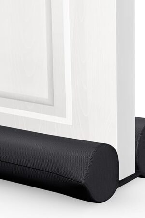 Comfyanno Under Door Draft Stopper - Bottom Door Gap Filler & Seal - Windproof Door Cover - Fits 30? to 36? Door - Block Noise, Sound, Bugs, Hot Air, Wind - Easy Install Draft Blocker - Black