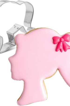Doll Head Cookie Cutter, 4" Made in USA by Ann Clark