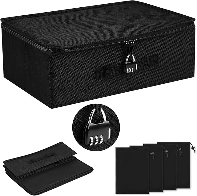 discreet lockable storage toy bag box organizer container case