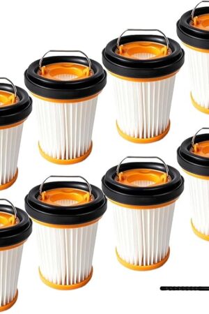 WV200 WV201 Filter Replacement for Shark Cordless Handheld Vacuums UV200CCO, WV200, WV200C, WV201, WV203C, WV205, WV220, WV221, WV250, WV251, Replace Parts # XHFWV200, 8 Pack