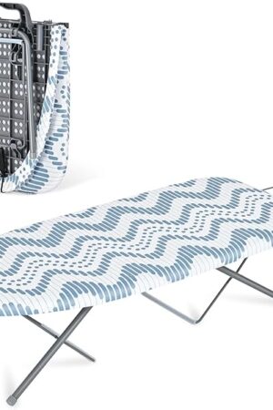 APEXCHASER Tabletop Ironing Board with Iron Rest, Small Ironing Board, Extra Thick Cover, Portable Tabletop Ironing Board with Non-Slip Feet for Home Travel Use