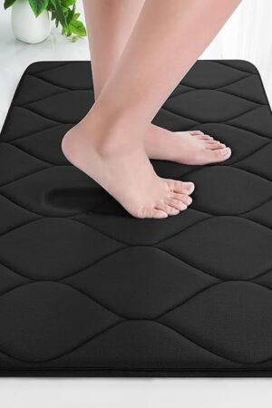 Colorxy Memory Foam Bathroom Rugs Bath Mat Bath Carpet Rug Bathroom Floor Rugs 24''x16''