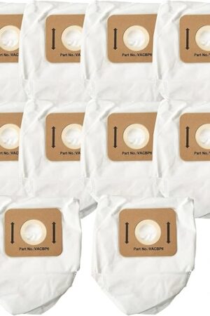 10 Pack Replacement VACBP6 HEPA Filter Bags for Atrix Ergo 8 Quart Backpack Vacuum, Replace Part VACBPAI VACBP1 VACBP36V Backpack Vacuum Bags