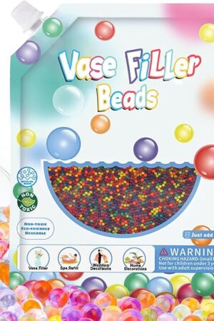 260,000Pcs W.ater. Bead for Centerpieces Rainbow Vase Filler Beads for Soilless Planting, Fragrance Diffusion, Floating Candle Holding,Non-Toxic Beads for Wedding Centerpiece,Floral Decorations
