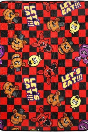 Bioworld Five Nights at Freddy's Let's Eat 45 x 60 Throw Blanket