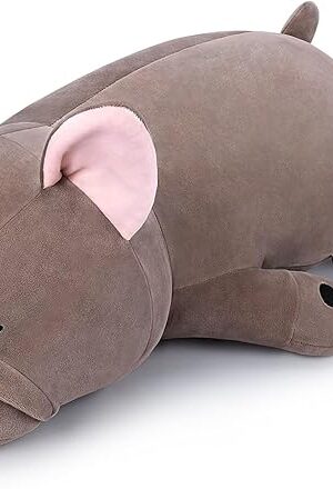 Auspicious beginning 30'' Giant French Bulldog Plush Stuffed Animal- French Bulldog Dog Plush Pillow Plushies, Large Sleeping Body Pillow Dog Plushie Toy, Christams Birthday Gifts for Kids Girls Boys