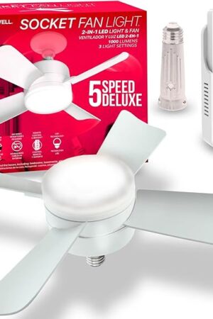 Bell+Howell Socket Breeze Light LED Ceiling Fans