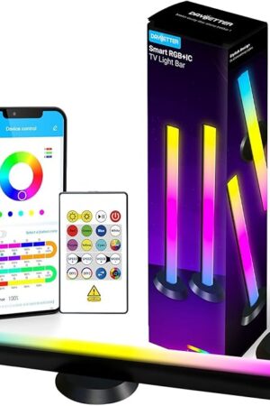 DAYBETTER LED Light Bars,RGB Light Bar,14 Inches TV LED Backlight Suitable for 45-75 inch TVs,Smart Light Bars with Multiple Placement Options,Color Changing Light Bar for Room,TV,PC Gaming Desk Decor