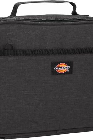 Dickies Kids Insulated Lunch Bag for School, Thermal Reusable Lunch Box for Kids, Boys, Girls - 8 Years Old and Up (Charcoal)