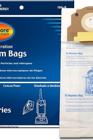 EnviroCare Replacement Micro Filtration Vacuum Cleaner Dust Bags Made to Fit Eureka Style RR Uprights 9 pack