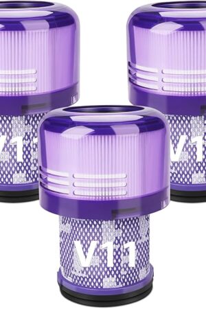 3 Pack Vacuum Filters Replacement for Dyson V11 Torque Drive V11 Animal V11 Complete V11 Extra V15 Detect V15s Detect Submarine Vacuums, Compare to Part 970013-02