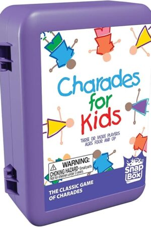 The Pressman Charades for Kids Snap Box - The 'No Reading Required' Family Game in A Compact Travel Case