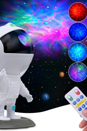 Astronaut Galaxy Projector, Star Projector, Astronaut Light Projector with 8 Colors LED Nebula, Starry Night Light Projector with Remote, Kids Room Decor, Gifts for Kids, Friends, Birthday Game Party