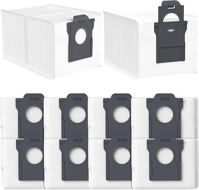 Dust Bags Compatible with dreame L40 Ultra/L10s Ultra Gen 2/X40 Ultra/L10s Pro Ultra/X50 Ultra/X30 Ultra Robot Vacuum Cleaner, 3L Large Capacity Vacuum Cleaner Dust Bag Accessories Parts