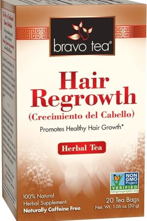 Bravo Tea Hair Regrowth Herbal Tea Caffeine Free, 20 Tea Bags