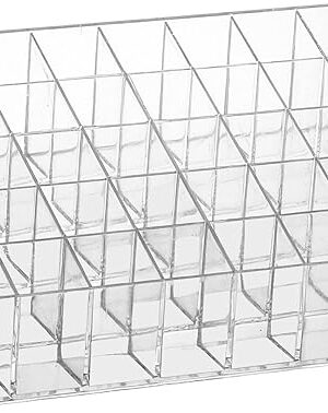 40 Grids Lipsticks Holder - Clear Acrylic Lipgloss Lipstick Organizer and Storage Display Case for Lip Gloss, Lipstick Tubes