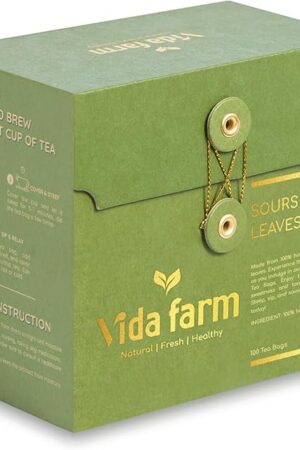 VIDA FARM 100 Soursop Tea Bags, 100% Natural Pure Soursop Graviola Leaves Tea Bags, Pleasant Taste, Natural Flavor, Caffeine Free, Guanabana Leaves Guyabano Tea