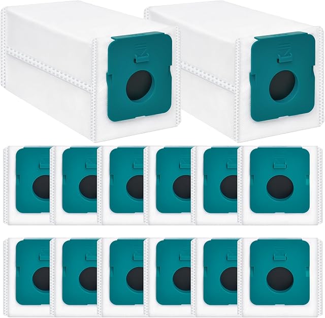 14Pcs VCA-ADB953 Bespoke Vacuum Bags(NOT Jet Bot),Compatible with Samsung Bespoke Jet Cordless Stock Vacuum Cleaner,Replacment for 2.8L Large Capacity Automatic Dust Collection Bags