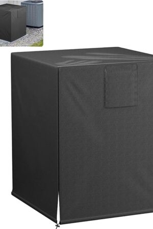 BEWAVE Air Conditioner Cover for Outside Units, Waterproof Durable Duty Outdoor Square Air Condition Covers Fits up to 24x24x30 inches
