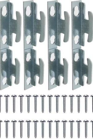 XJKJ 12 PCS Curtain Rod Bracket Curtain Rod Hardware Brackets Curtain Rod Single Bracket Spreader Wall Bracket Hooks Curtain Rod Hooks for Wall