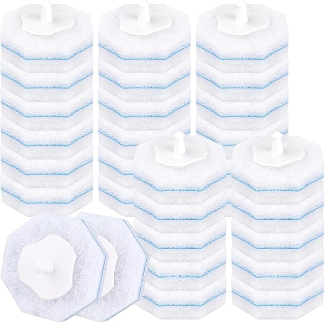 80 Pcs Toilet Wand Refills, Disposable Toilet Brush,Disposable Toilet Bowl Brush Replacement Heads,for Bathroom Cleaning,Clean Toilets,bathtubs,mop Pools, wash basins