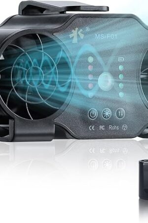 Dual Vents Waist Clip on Fan Belt Wearable Cooling Device