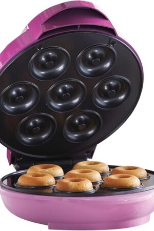 Brentwood TS-250 Mini Donut Maker Machine, Non-Stick, Pink