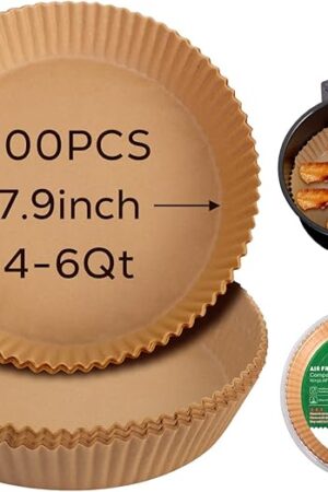 Air Fryer Liners for Ninja Air Fryer, 100 Pcs Disposable Paper Liner