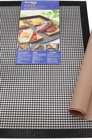 Bluedrop Baking Sheets Oven Liners Crisper Toaster Mesh Crispy Sheets Perforated PTFE Baking Liners For Pizza Non Stick Pads